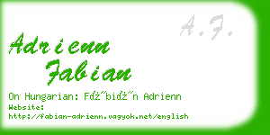 adrienn fabian business card